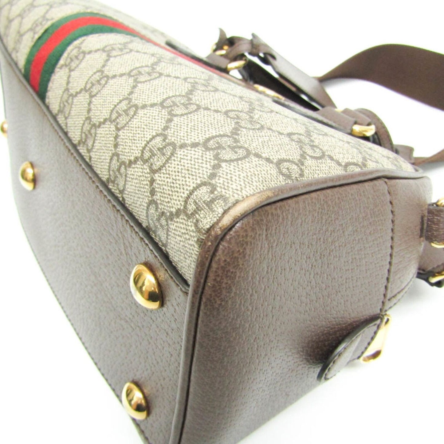 Gucci Leather Canvas Shoulder Bag