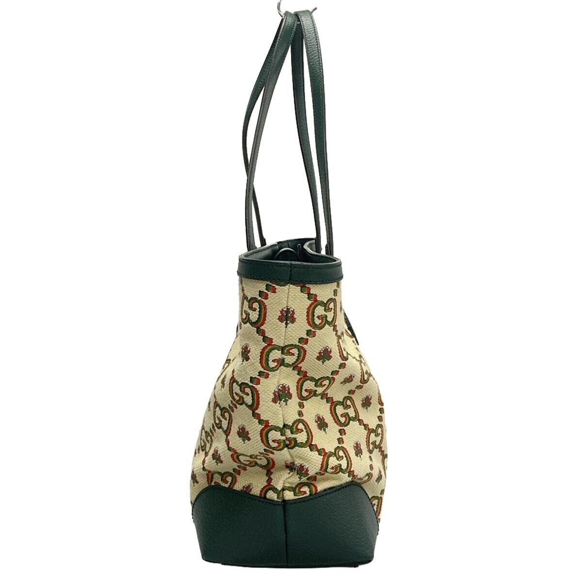 Gucci Lou Leather Canvas Tote