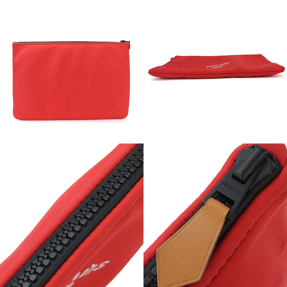 HERMES Pouch 80% Polyamide, 20% Elastane Red Neovan GM Women