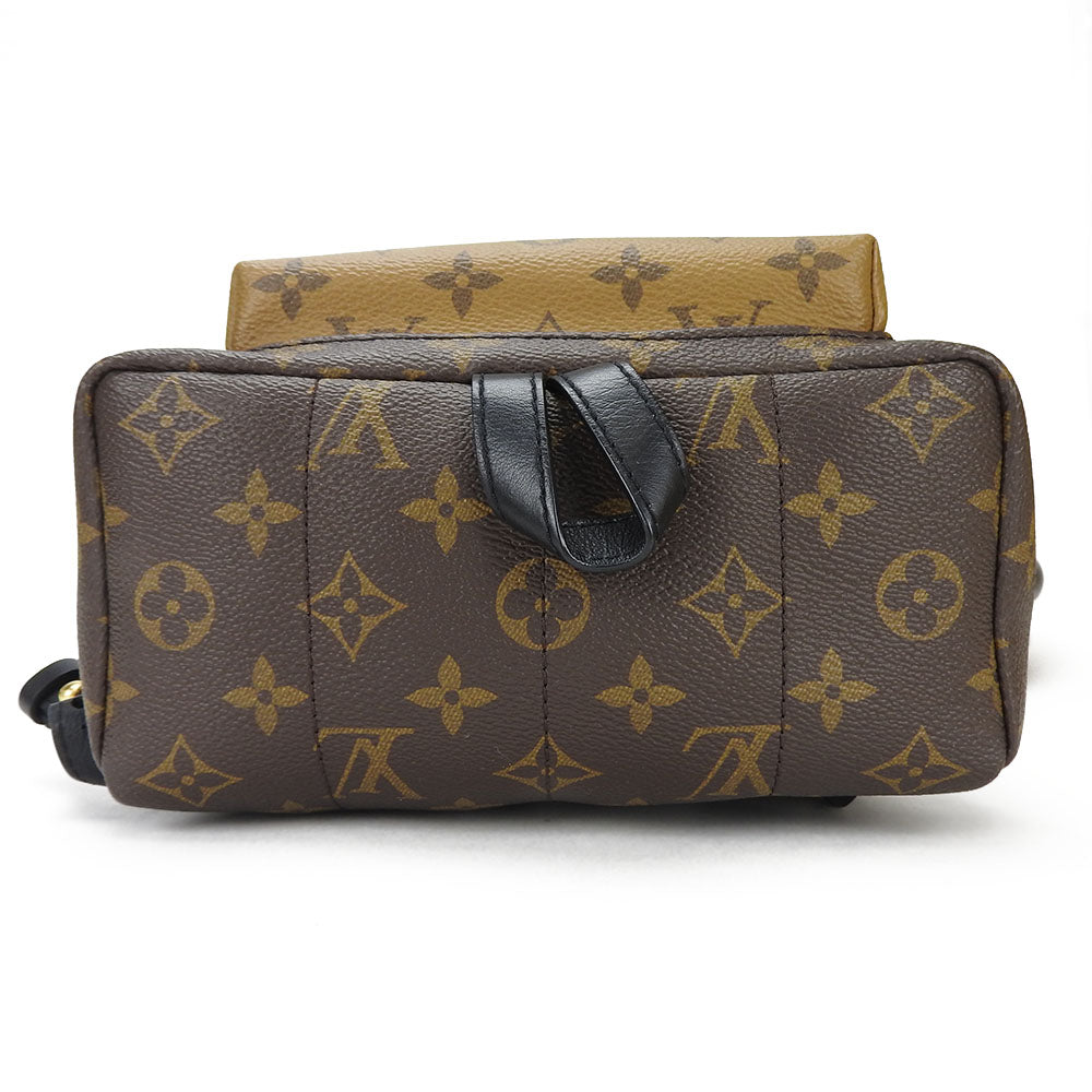 LOUIS VUITTON Backpack Monogram Reverse , Monogram Brown Palm Springs Women