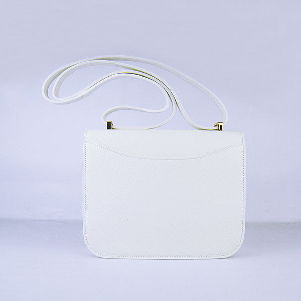 Luxury Hermes Constance Cowskin Leather Bag beige golden
