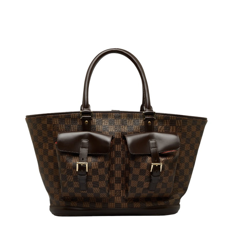 Louis Vuitton Manosque GM Tortured Bag N51120 Eve Brown PVC Leather Louis Vuitton
