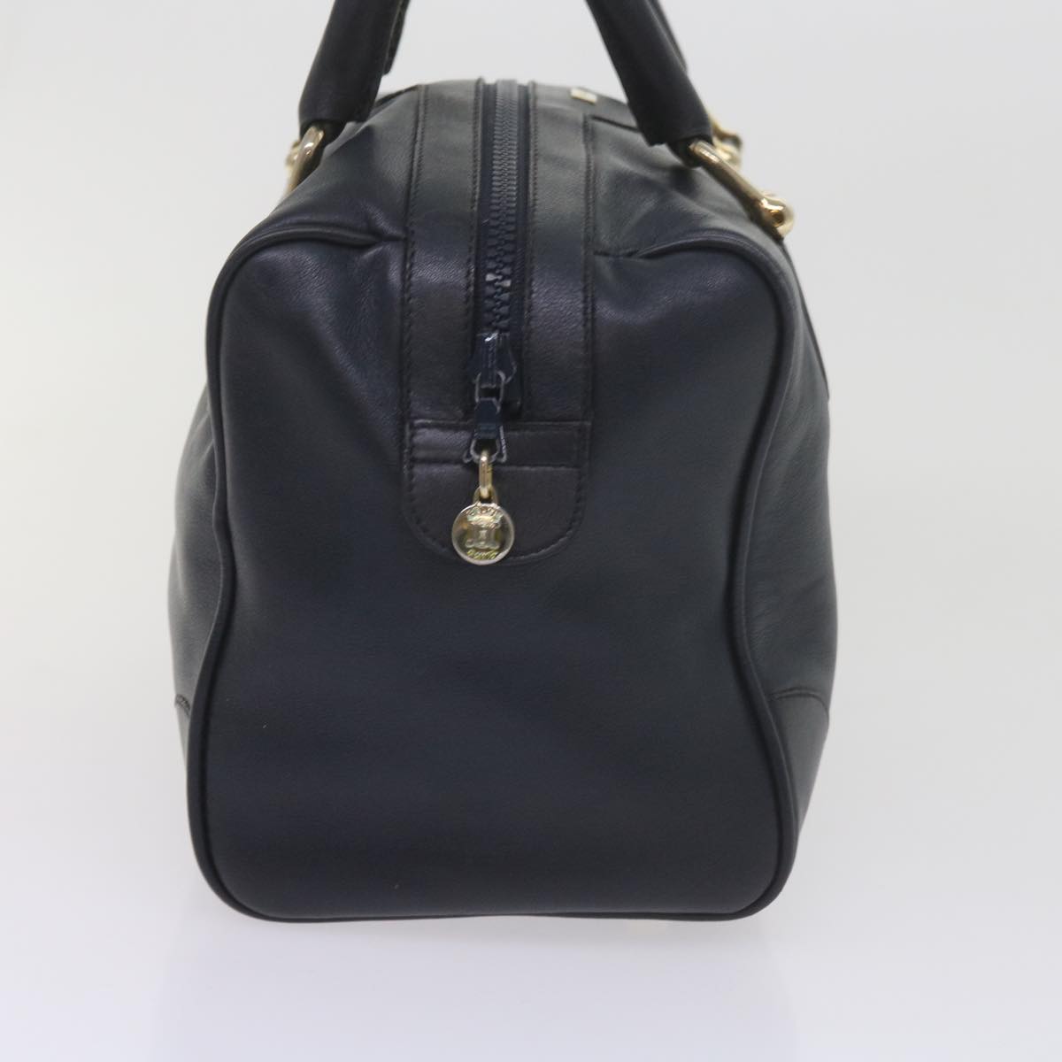 Luxury CELINE Hand Bag Leather Navy 10419