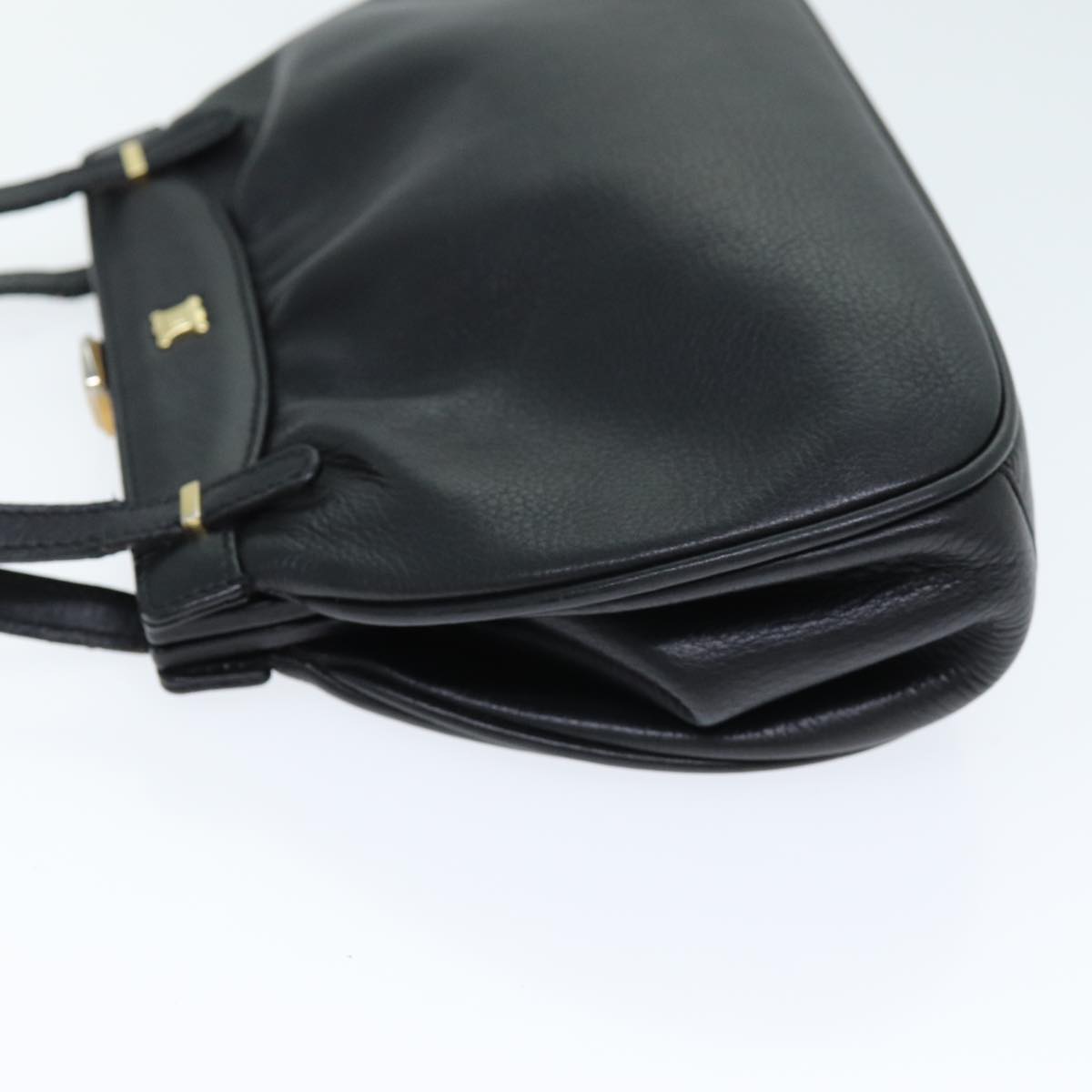 Luxury CELINE Hand Bag Leather Black 14458