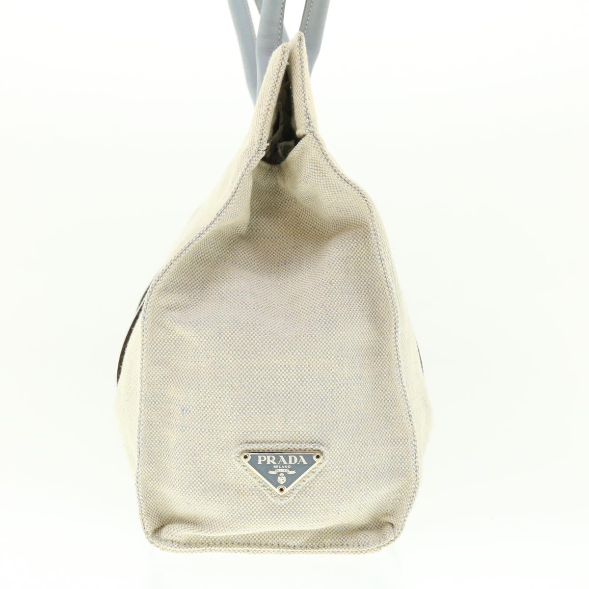 Prada Shoulder Bag Canvas Beige