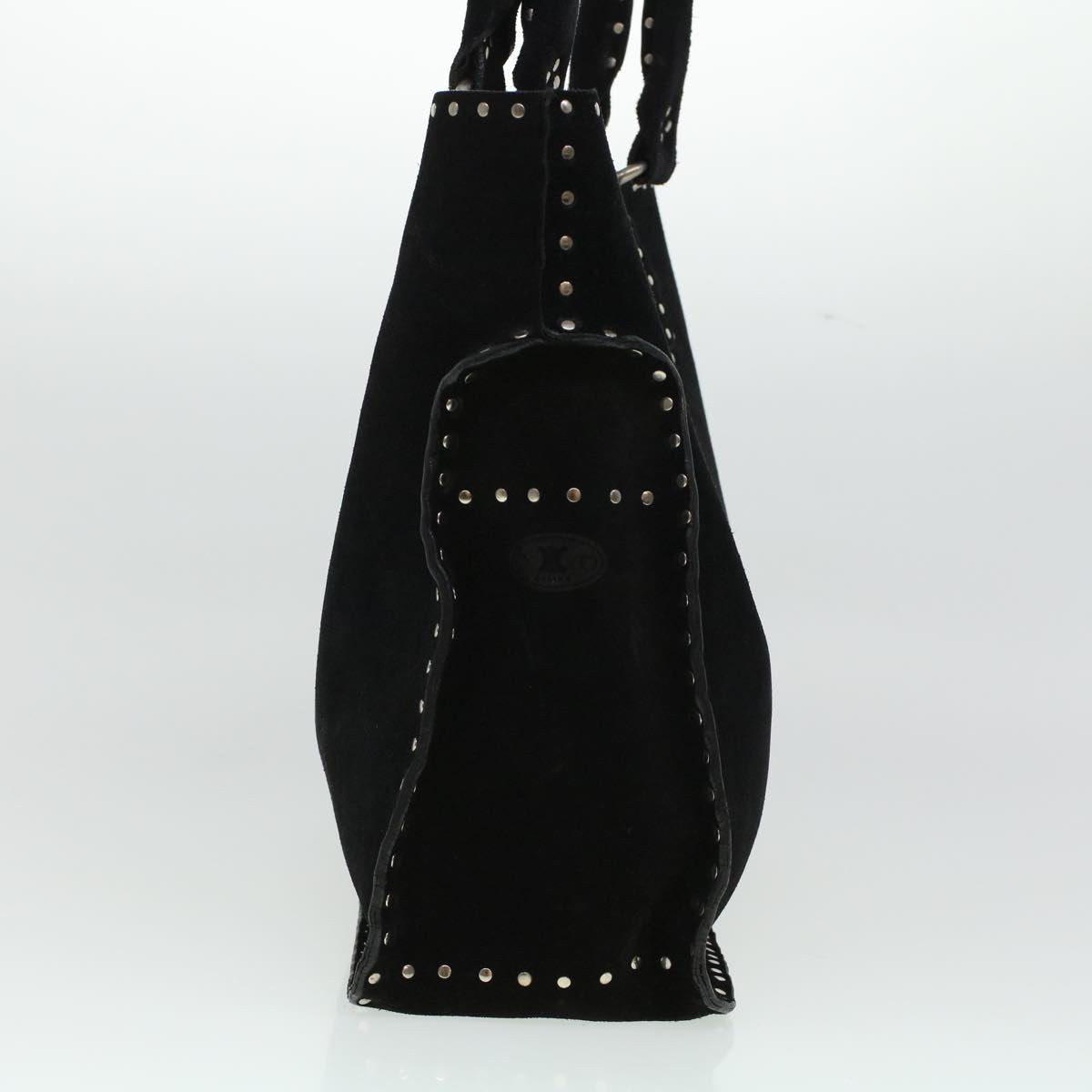 Luxury CELINE Hand Bag Suede Black 6034