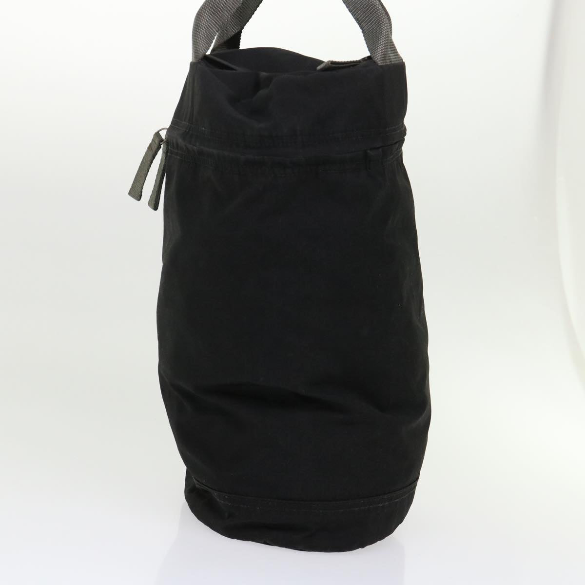 Prada Hand Bag Nylon Black Red
