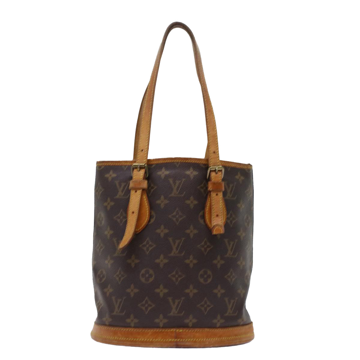 LOUIS VUITTON Monogram Bucket PM Shoulder Bag M42238 LV Auth bs6909