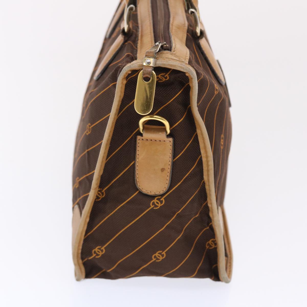 Gucci Leather Canvas Handbag