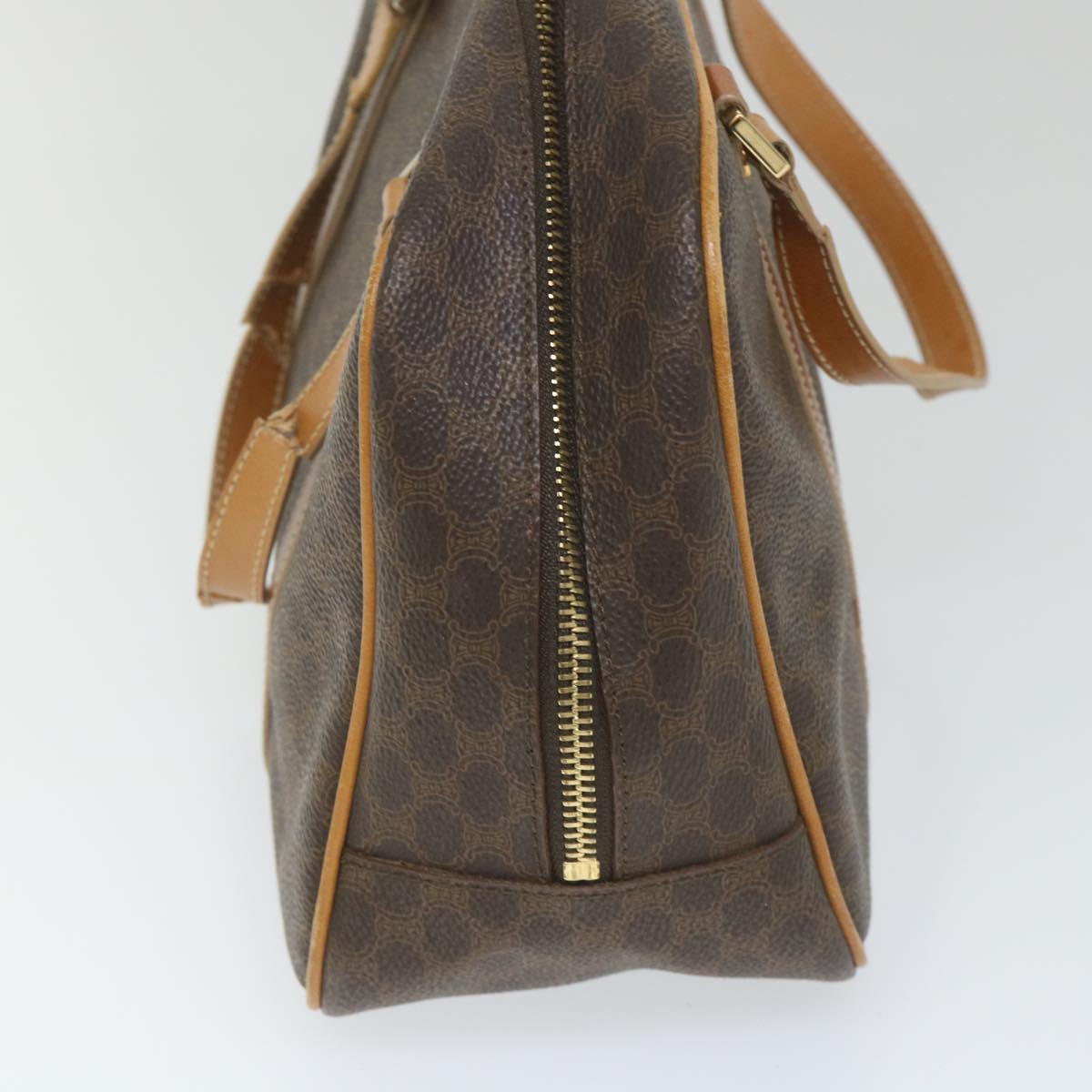 Luxury CELINE Macadam Canvas Shoulder Bag PVC Leather 2Set Beige Brown 9101