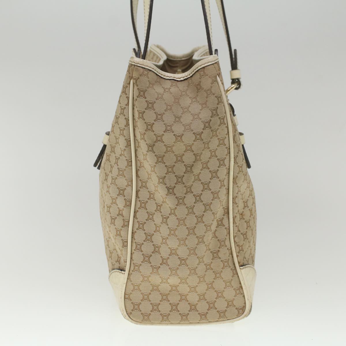 Luxury CELINE Macadam Canvas Tote Bag Beige 9213