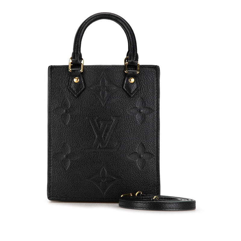Louis Vuitton Monogram Amplant Pitt Sacpra Handbag Shoulder Bag 2WAY M81417 Noir Black Leather Louis Vuitton