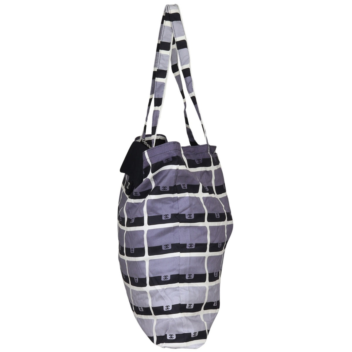 Chanel Fabric Tote with Chain Pouch