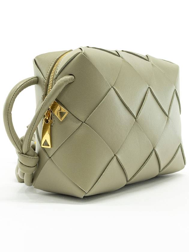 Luxury Bottega Veneta Cassette Intrecciato Small Cross Bag Travertine
