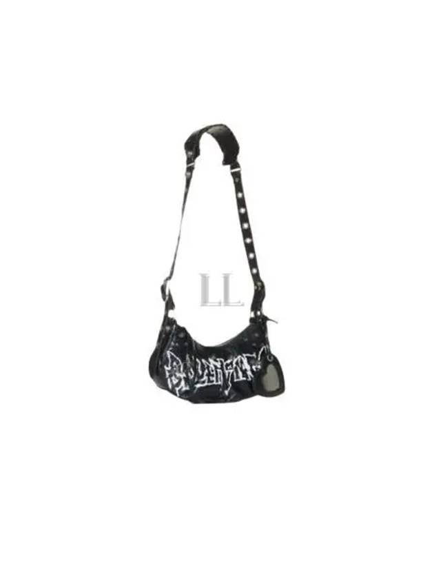 Luxury Balenciaga Trending 2026 Le Cargol XS DIY Metal Lambskin Shoulder Bag Black