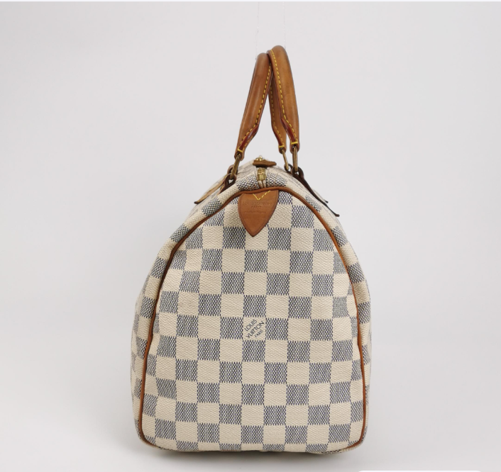 LV Louis Vuitton Damier Azur bag white 30cm*21cm*17.5cm 250210781057004