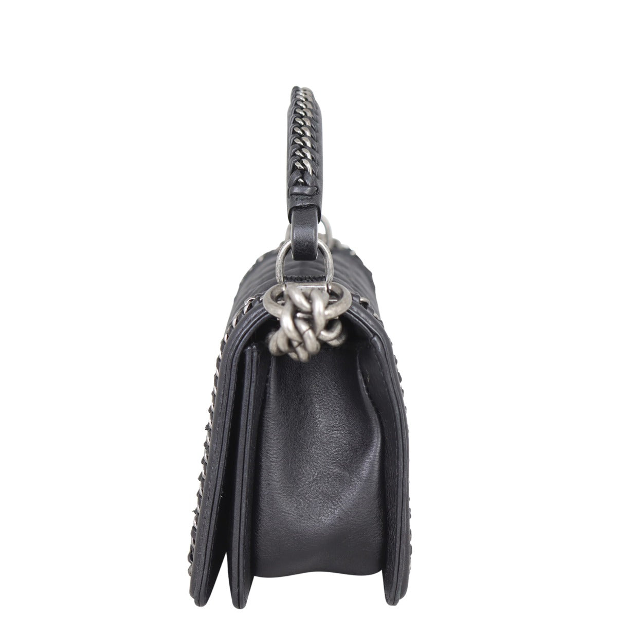 Chanel Boy Paris-Rome Chain Top Handle Small