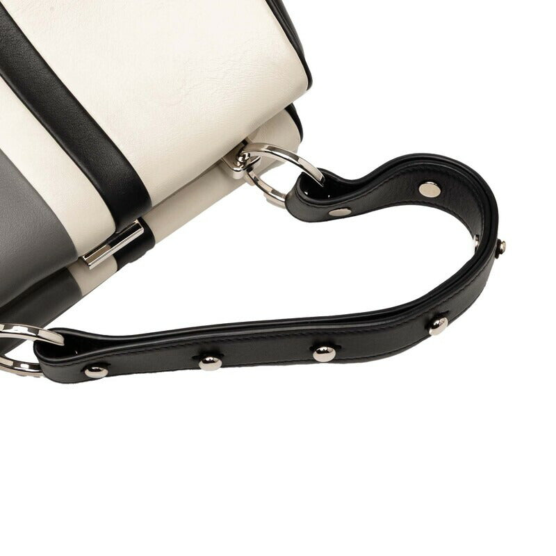Prada Byadera Frame Leather Handbag