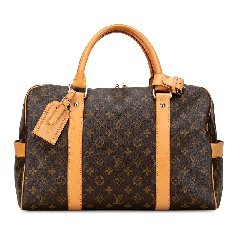Louis Vuitton Monogram Carryr Boston Bag M40074 Brown PVC Leather Louis Vuitton