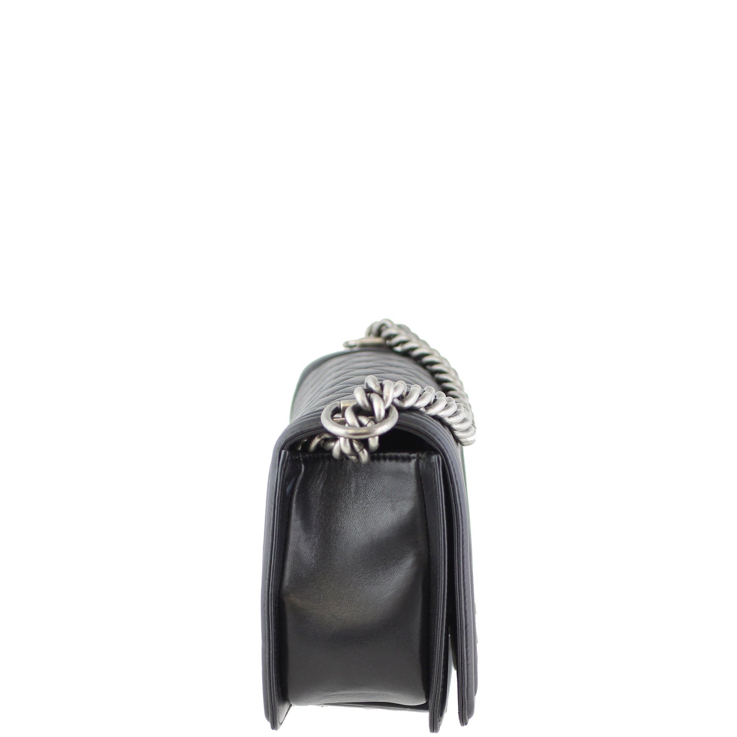 Chanel Boy Bag Old Medium | Black Lambskin 21 Series
