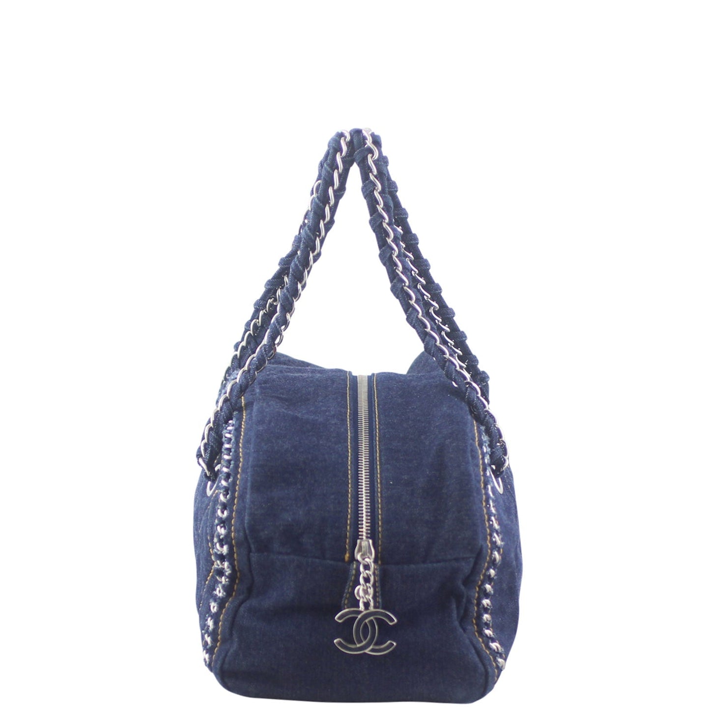 Chanel Denim Luxe Ligne Bowler
