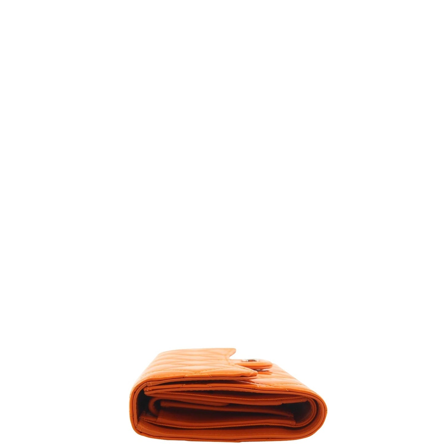Chanel Patent Calfskin Quilted Tri-Fold Wallet