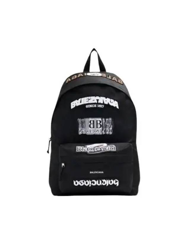 Luxury Balenciaga Trending 2026 Explorer Backpack Black