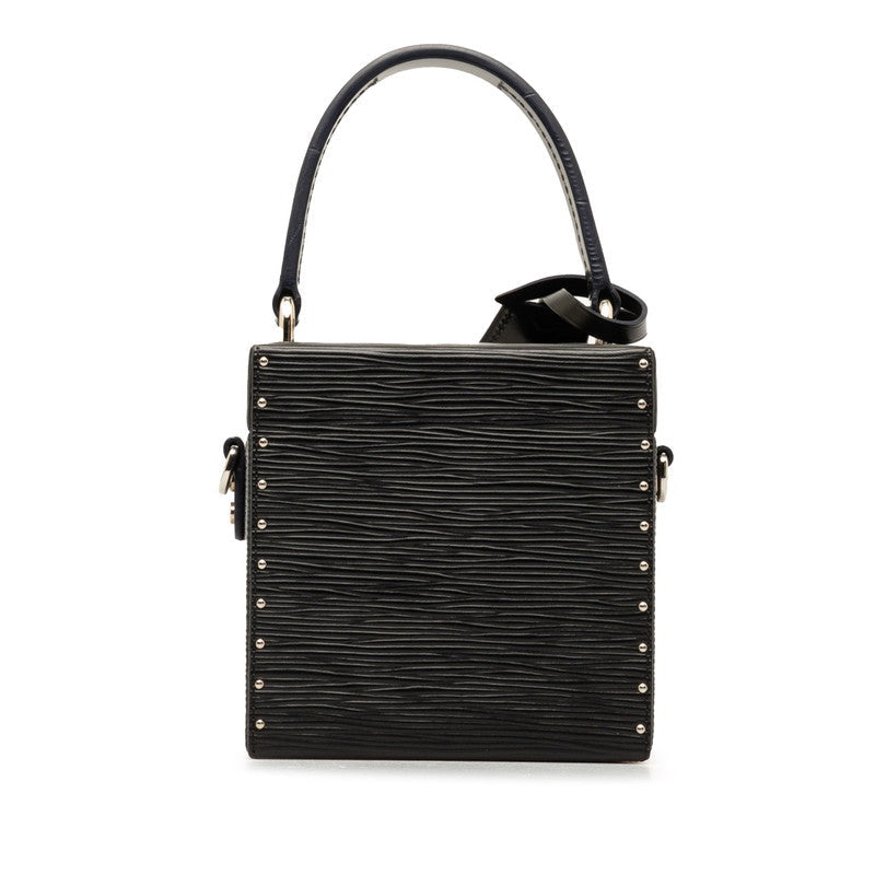 Louis Vuitton Epi Breaker Box Handbag Shoulder Bag 2WAY M52703 Noir Black Leather Louis Vuitton