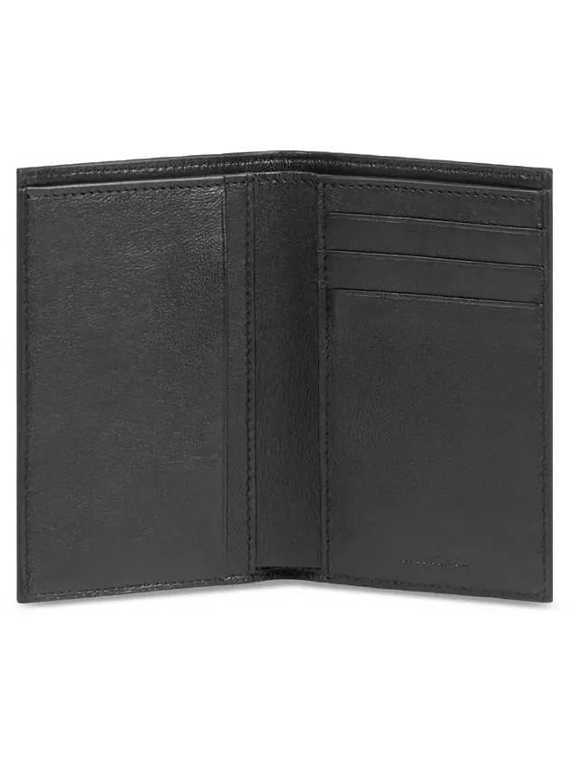 Luxury Balenciaga Trending 2026 Cash Vertical Half Wallet Black