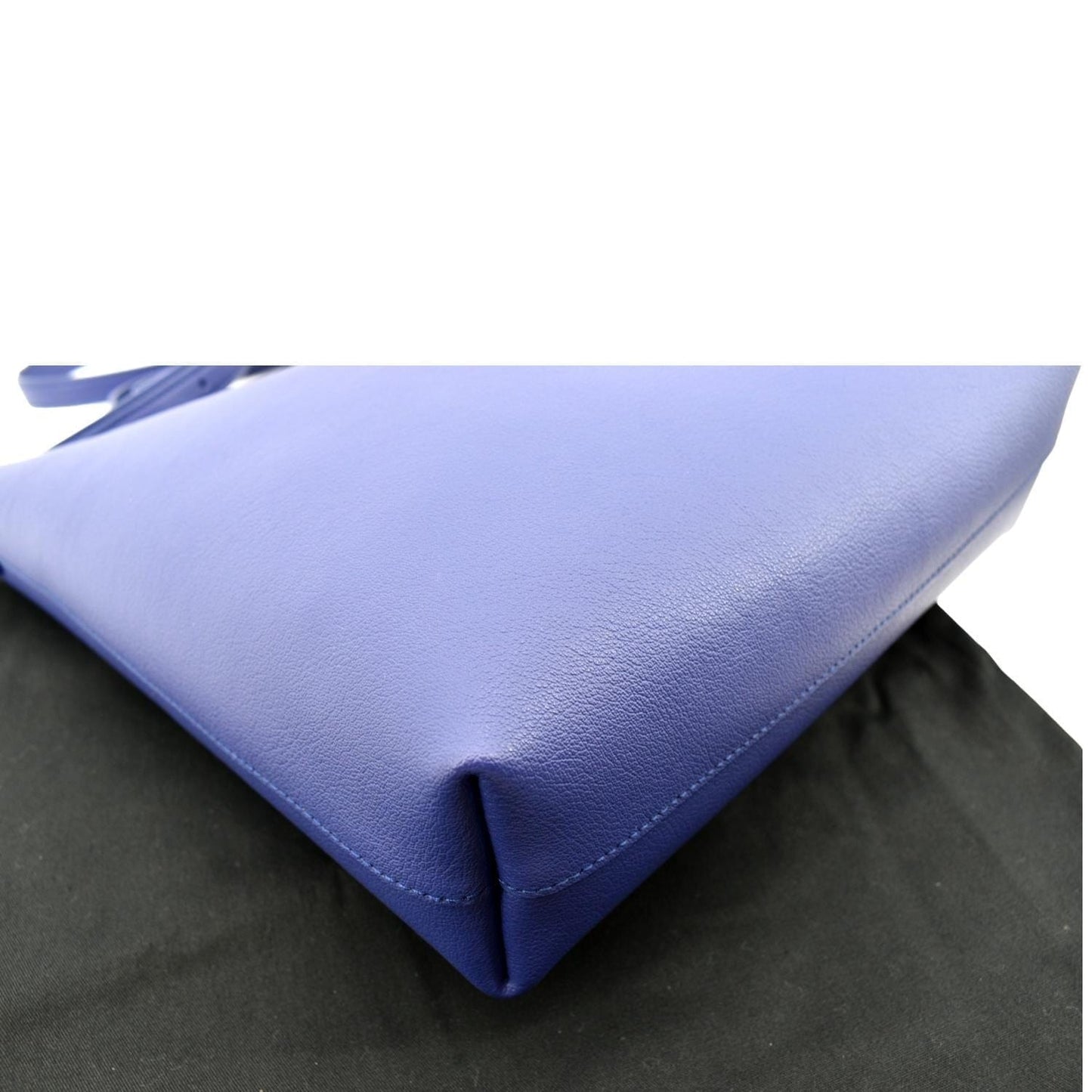 SAINT LAURENT Toy Supple Leather Shopping Tote Bag Purple