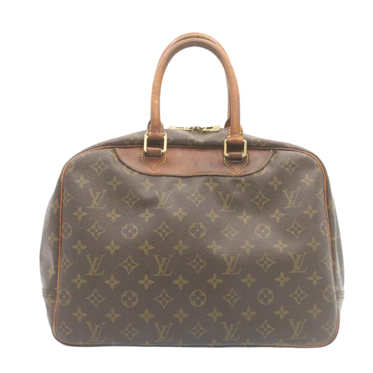 LOUIS VUITTON Monogram Deauville Hand Bag M47270 LV Auth ds376
