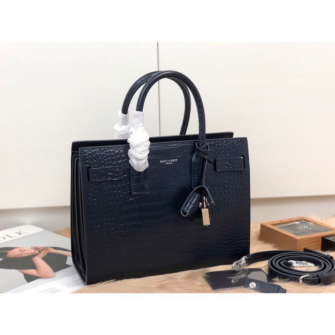 Yves Saint Laurent Sac De Jour Small In-Black Luxury Handbag