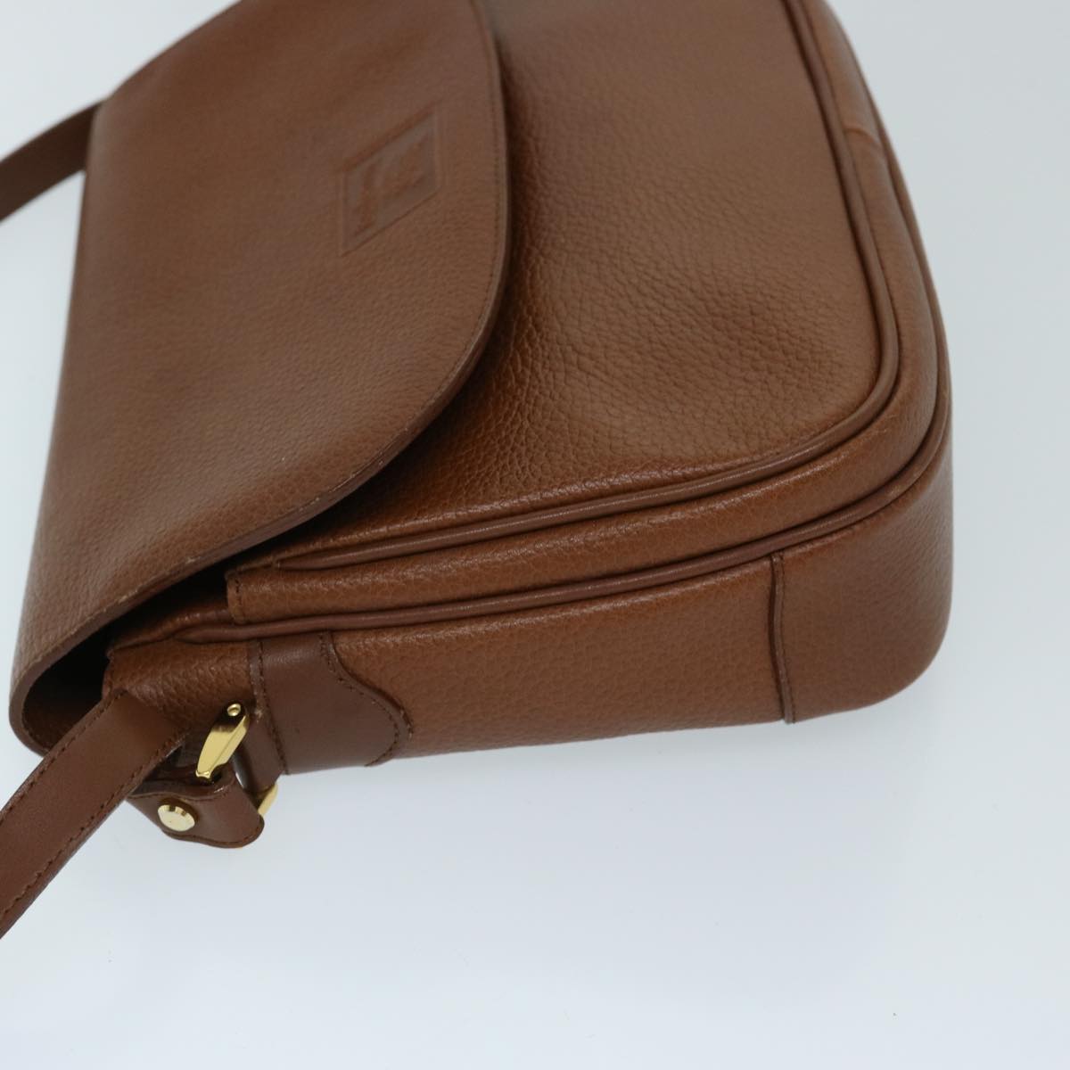 Burberry Shoulder Bag Leather Brown Auth ep3760