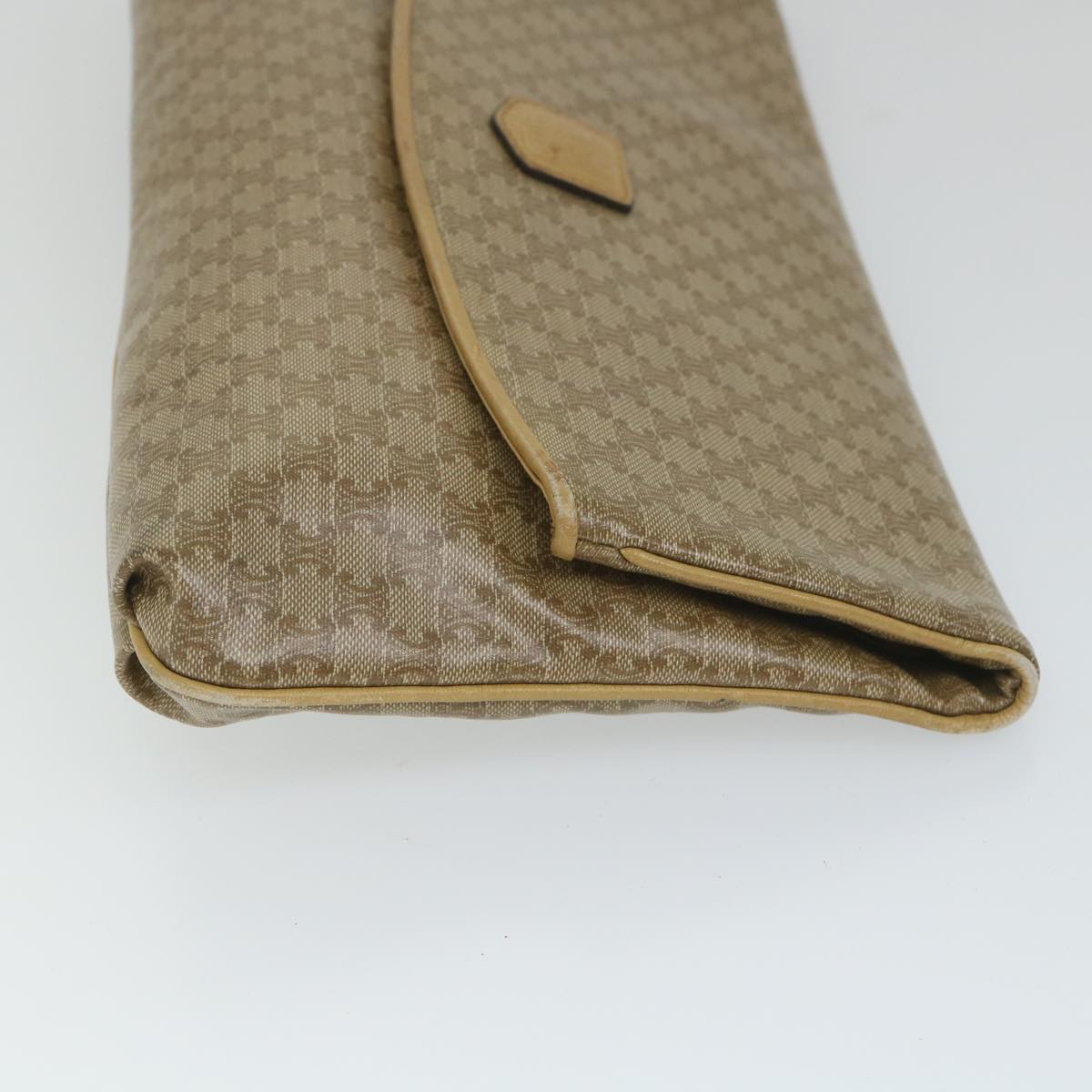 Luxury CELINE Macadam Canvas Clutch Bag Beige fm2889