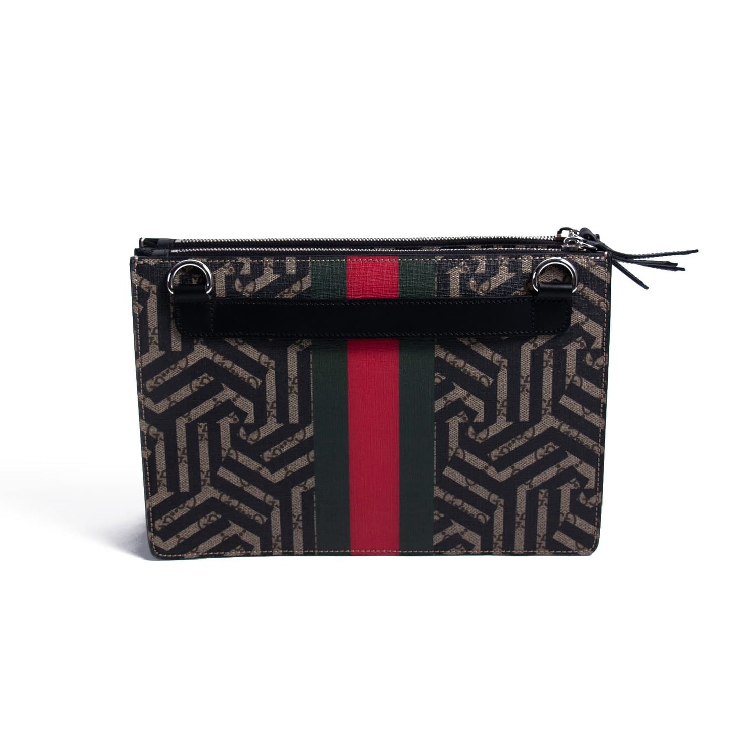Gucci Web Leather Canvas Shoulder Bag Style 1