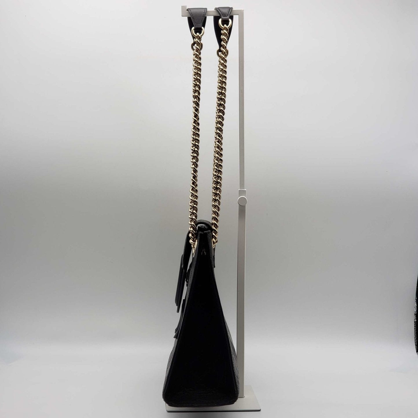 Gucci Guccissima Black Shoulder Bag Style 1