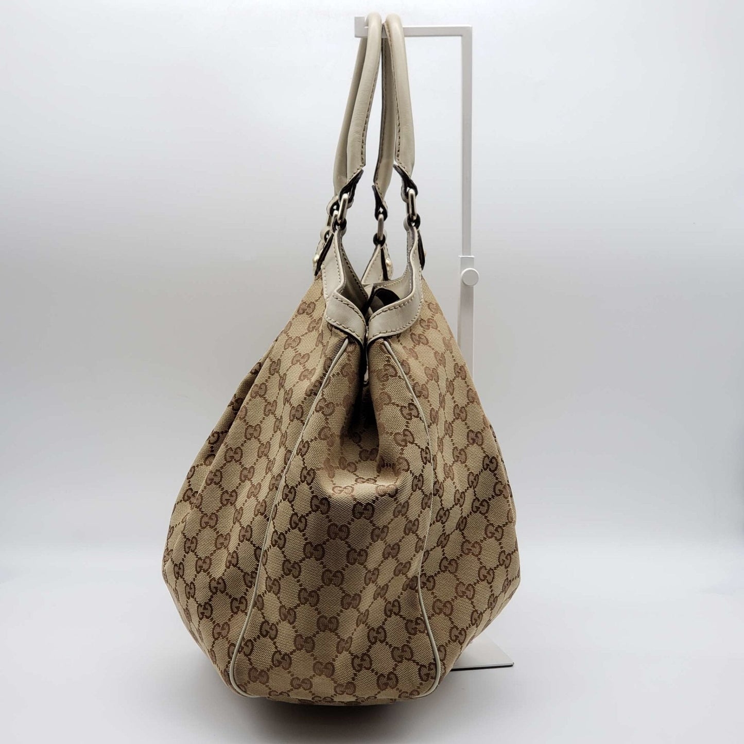 Gucci Sukey Leather Canvas Tote Style 3