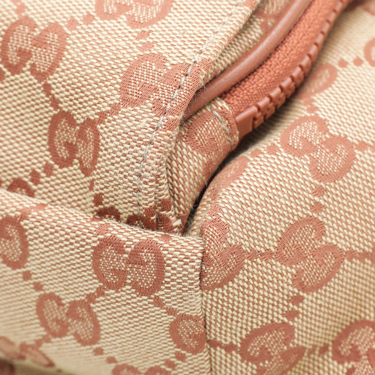 Gucci Leather Canvas Shoulder Bag