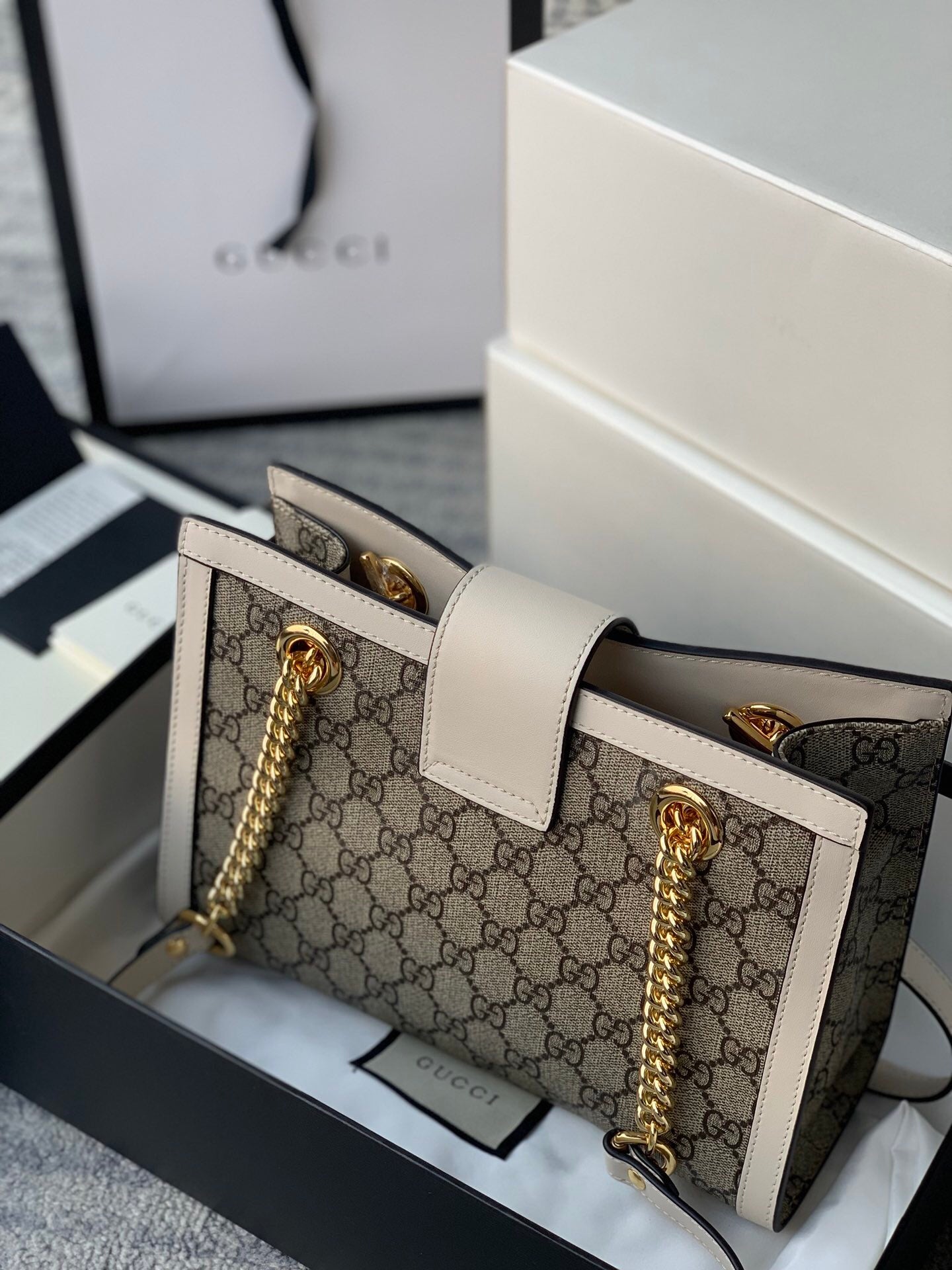 Gucci Padlock Leather Chain Shoulder Bag Style 19