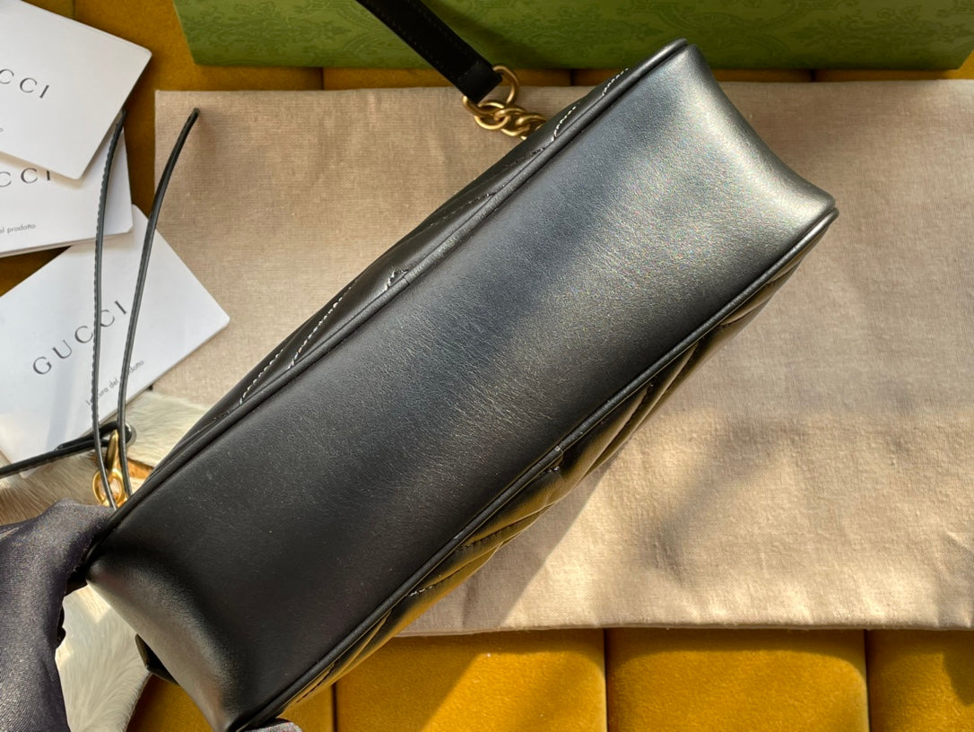 Gucci Monogram Chain Leather Crossbody