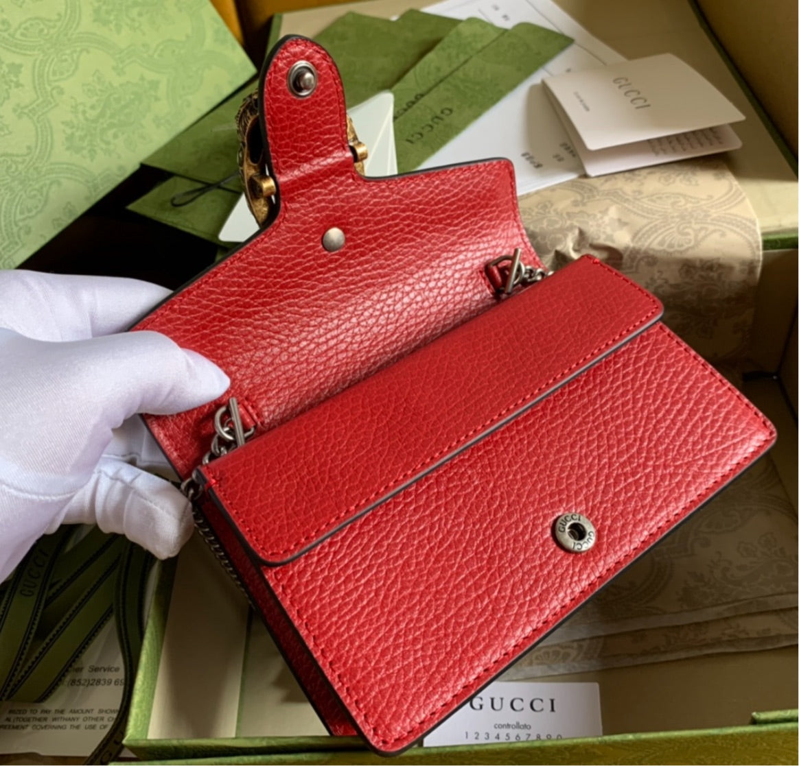 Gucci Red Leather Handbag