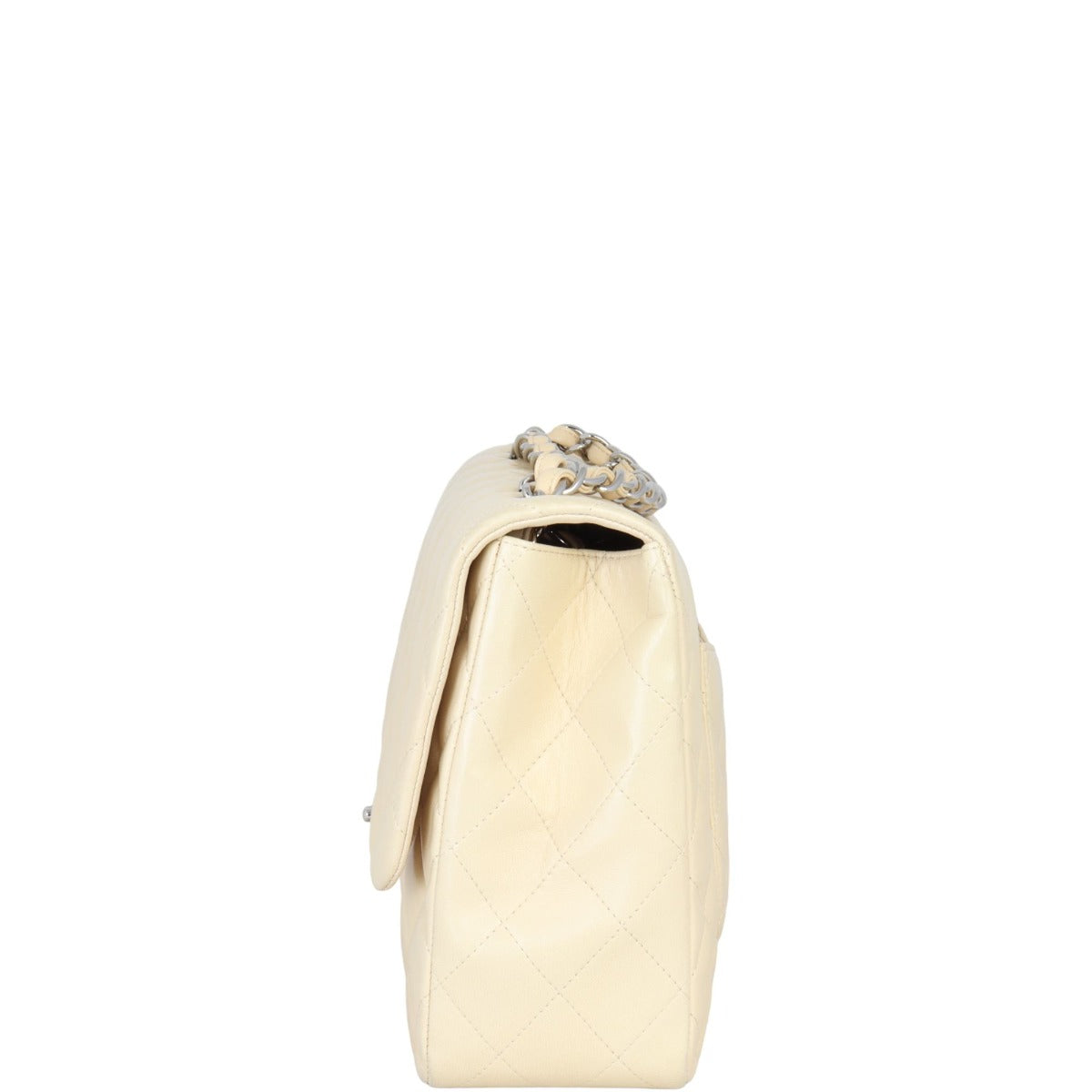 Chanel Classic Single Flap Jumbo | Beige Lambskin