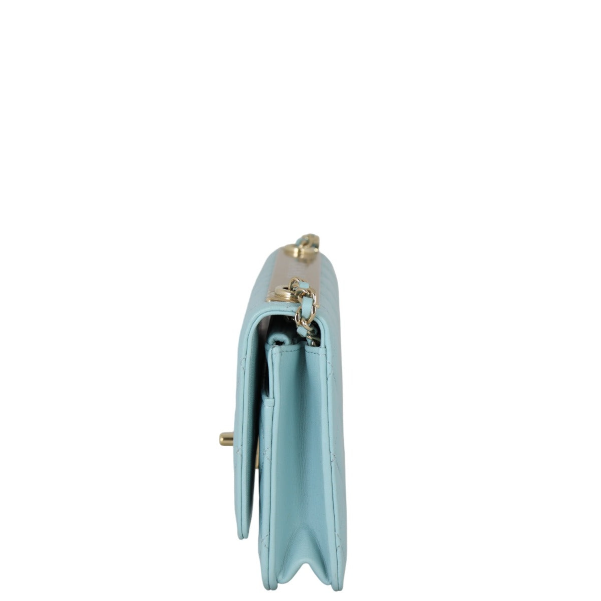 Chanel CC Trendy Wallet on Chain | Baby Blue