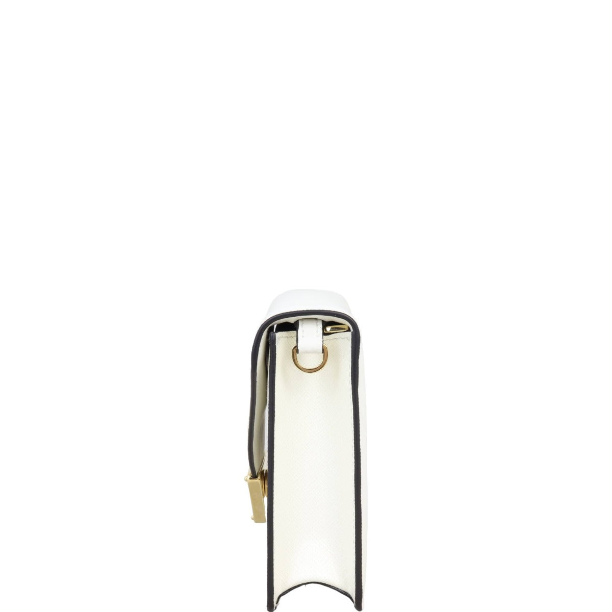 Prada Saffiano Triangle Logo Envelope Shoulder Bag