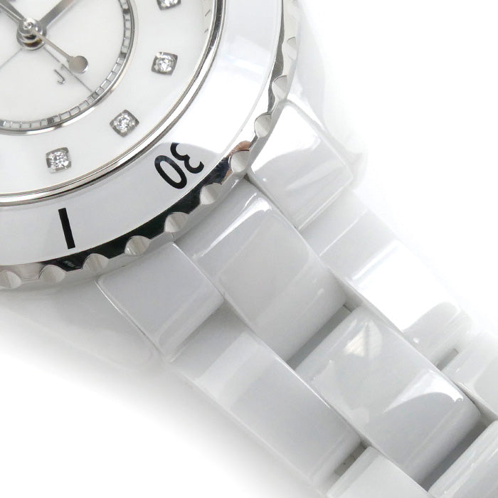 Chanel J12 White Ceramic Classic Flap Tote