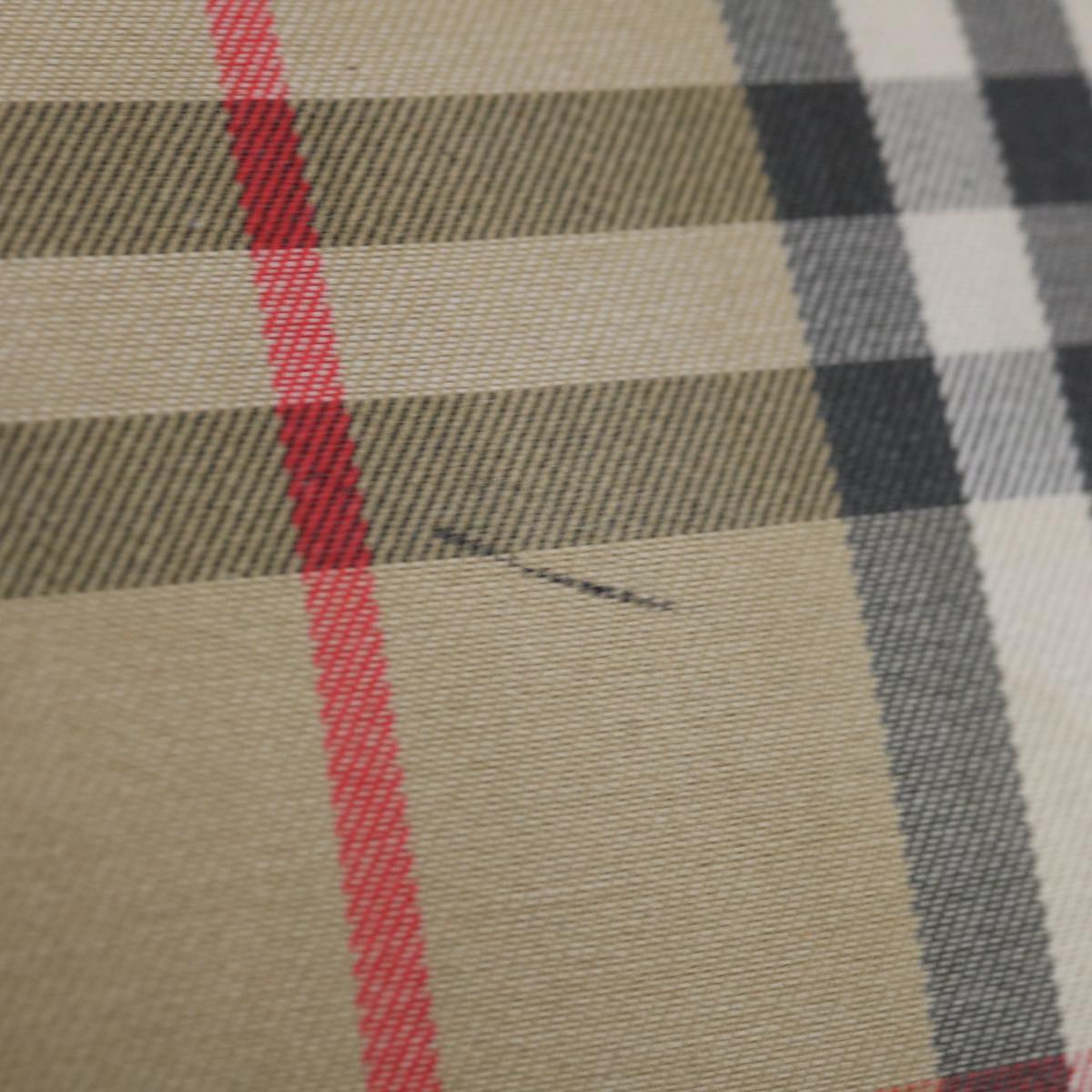 Burberry Nova Check Shoulder Bag Canvas Beige Auth ki4096