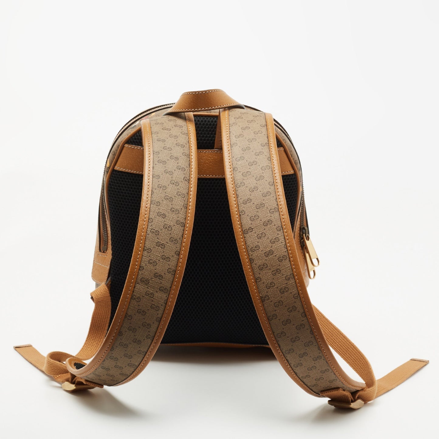 Gucci Lou Leather Canvas Shoulder Bag