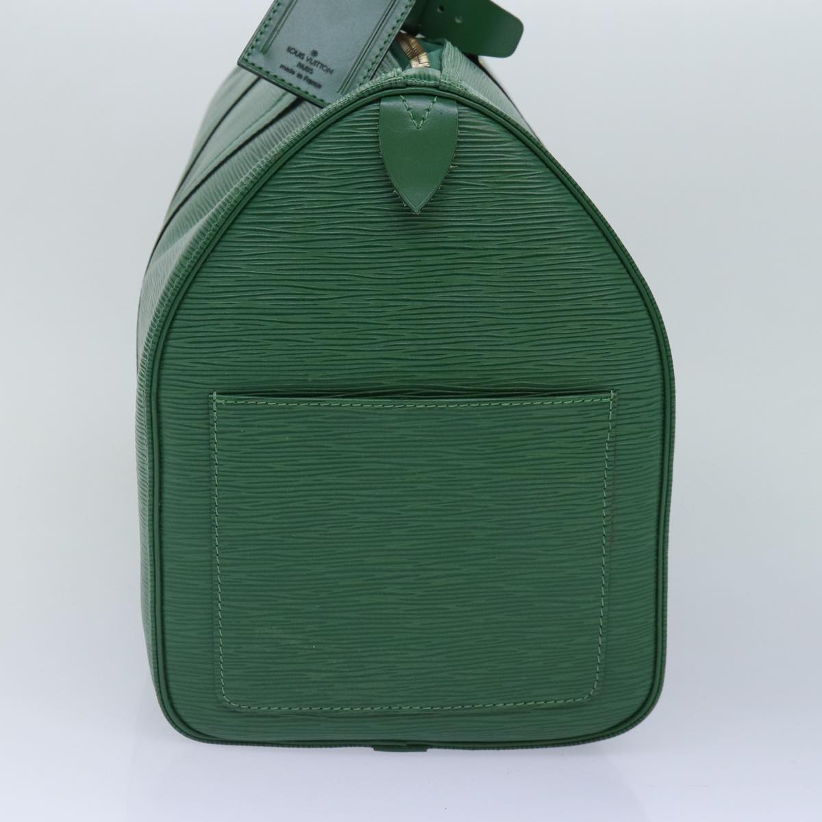 LOUIS VUITTON Epi Keepall 45 Boston Bag Green LV Auth mr397