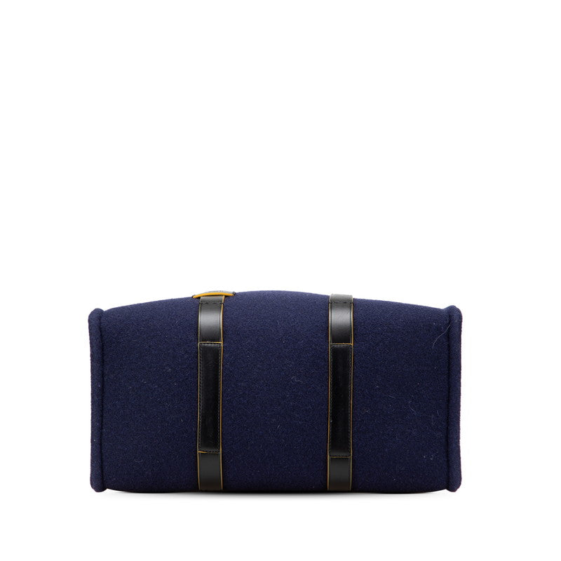 Fendi 7VA390 Wool Leather Tote Bag