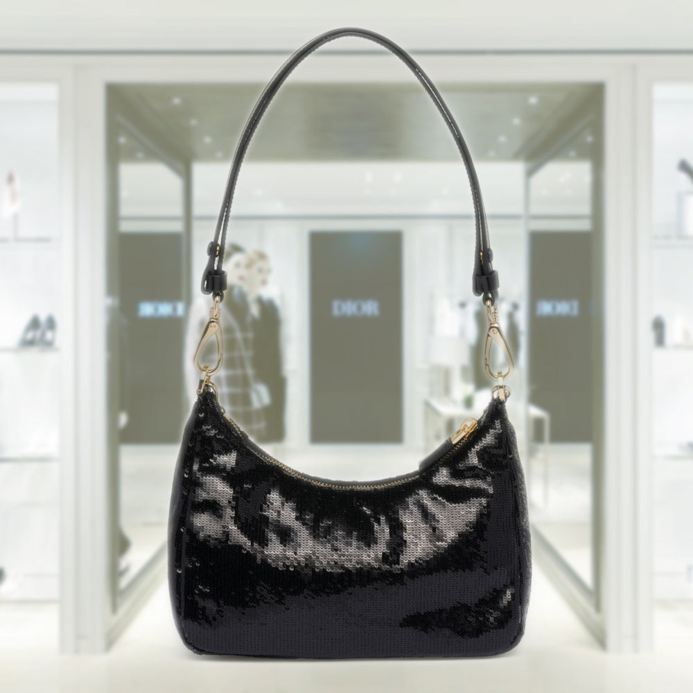 Prada Re-Edition Re-Nylon and sequin mini-bag